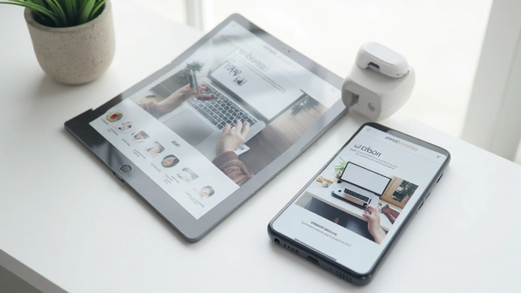 Website mockup op tablet en telefoon met responsief design